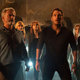 (from left) Dr. Ian Malcolm (Jeff Goldblum), Dr. Alan Grant (Sam Neill), Dr. Ellie Sattler (Laura Dern), Claire Dearing (Bryce Dallas Howard), Owen Grady (Chris Pratt), Maisie Lockwood (Isabella Sermon) and Kayla Watts (DeWanda Wise) in Jurassic World: Dominion.